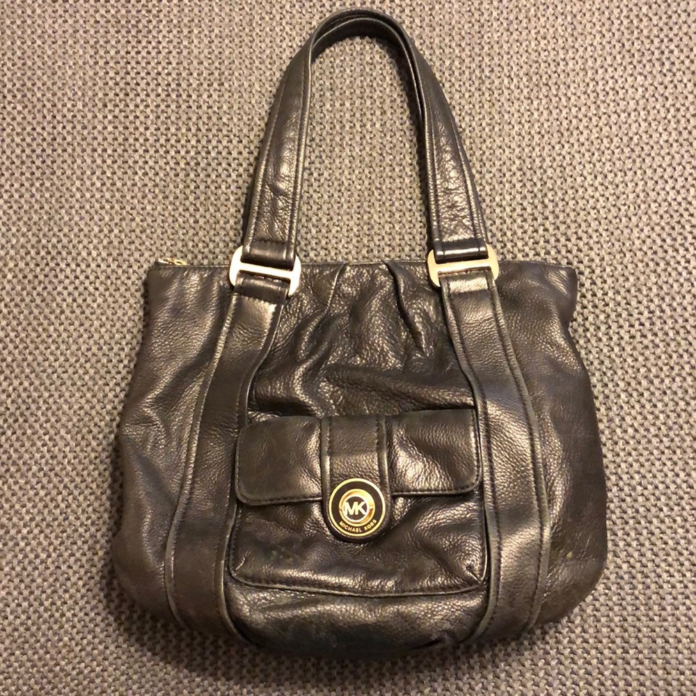 Michael Kors Black Leather Bag